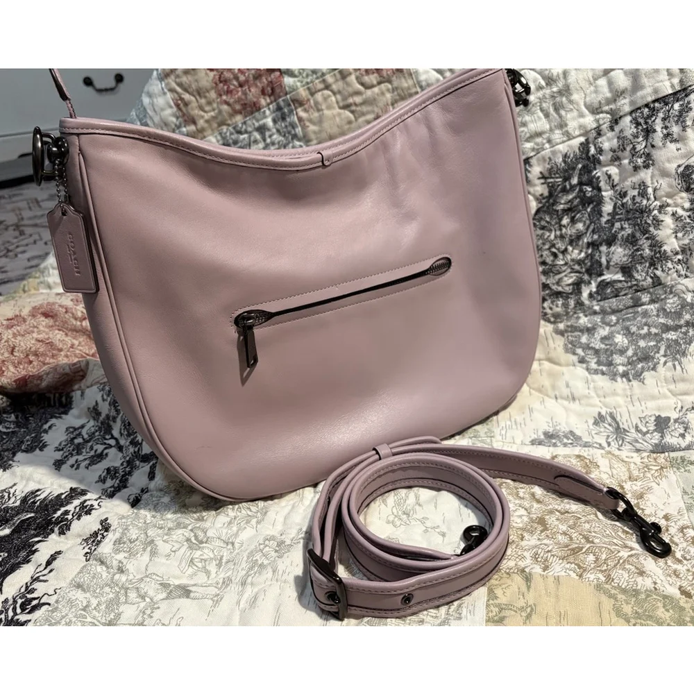 COACH Soft Tabby Hobo in Lilac Purple & Gunmetal Crossbody Shoulder Bag